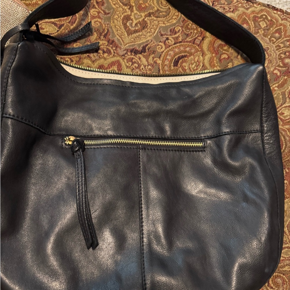 Margot Black Leather Shoulder Bag 
Matching wallet available for purchase